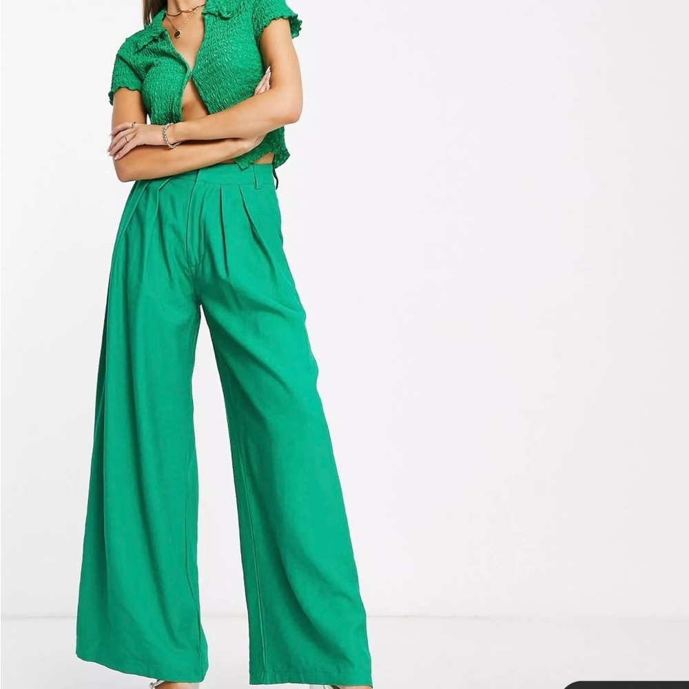 SNDYS palazzo pants in Green XS